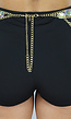 Gouden Waist Body Chain met Grote Strass Stenen