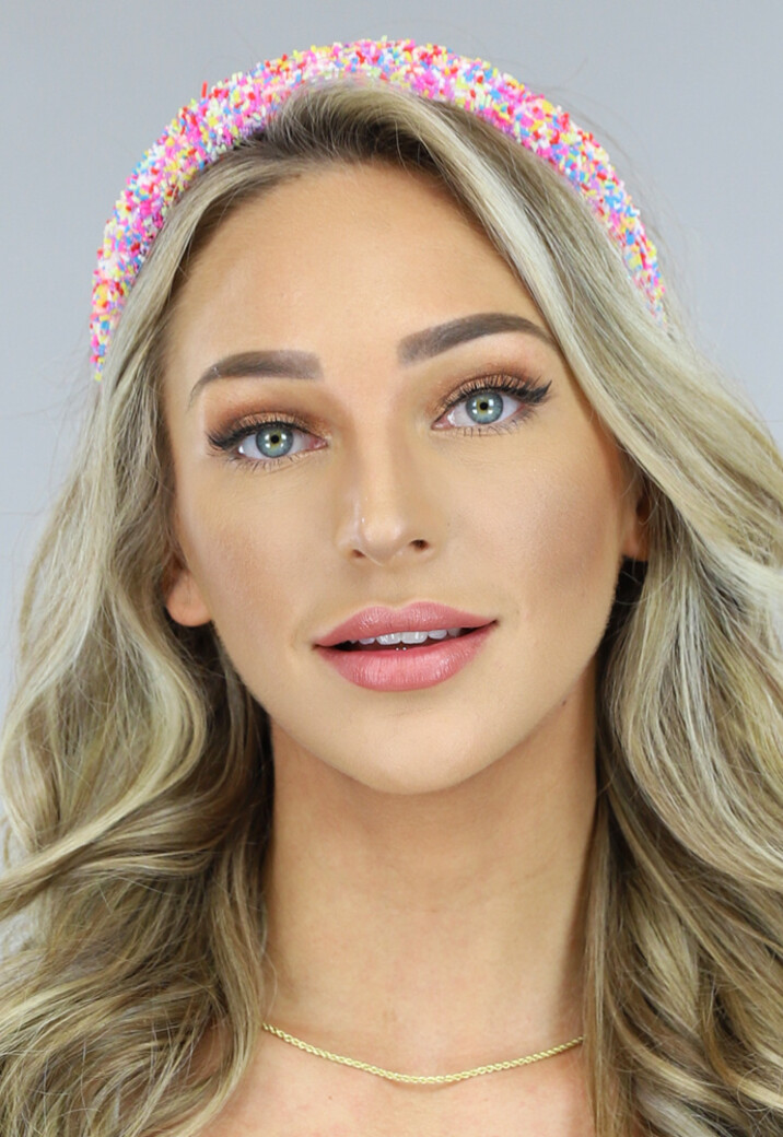 Mulitcolor Regenboog Glitter Diadeem