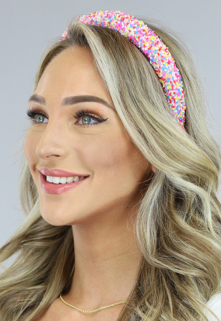 Mulitcolor Regenboog Glitter Diadeem