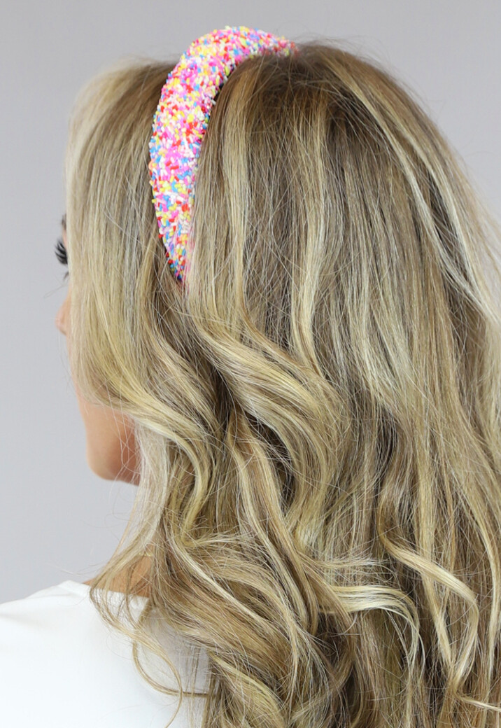 Mulitcolor Regenboog Glitter Diadeem