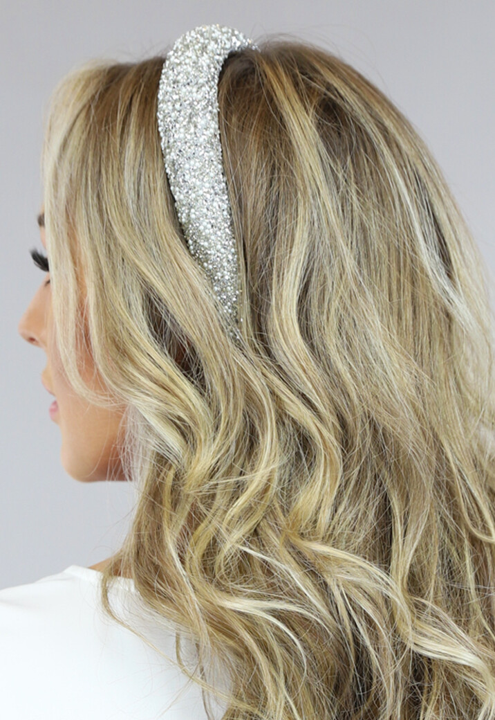 Zilveren Glitter Diadeem