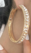 Gouden Strass Oorbel Ringen