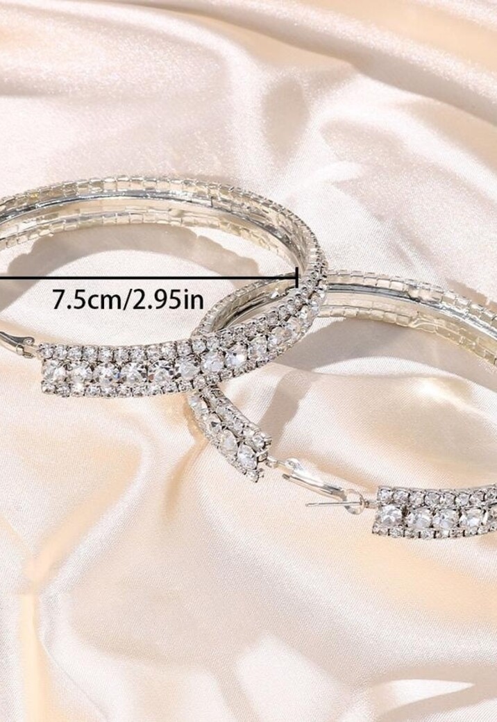 Gouden Strass Oorbel Ringen