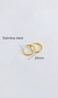 Stainless Gouden Oorbel Ringetjes Medium