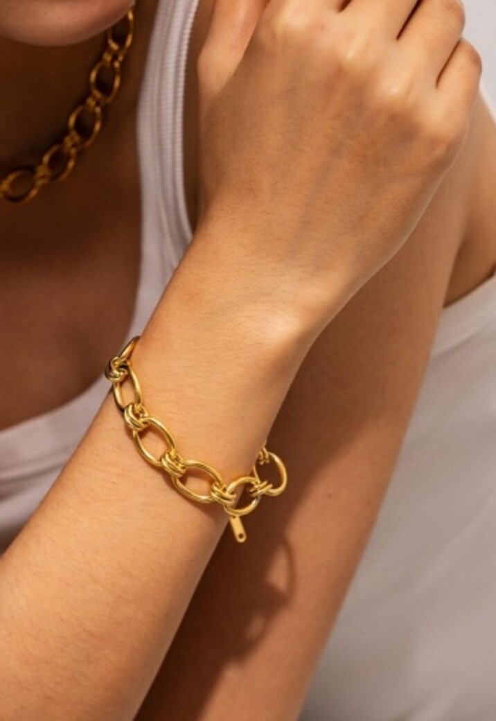 Gouden Statement Chain Armband
