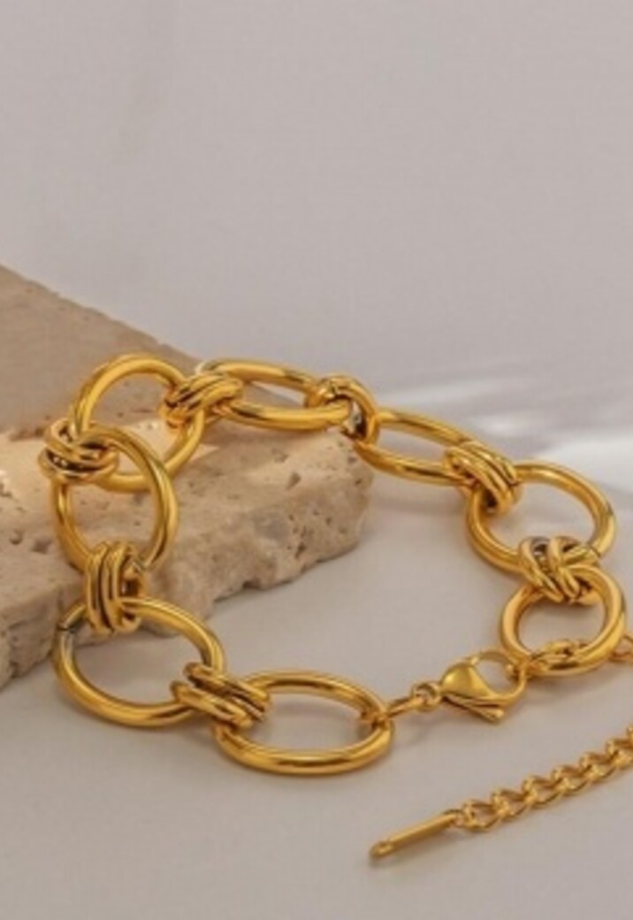 Gouden Statement Chain Armband