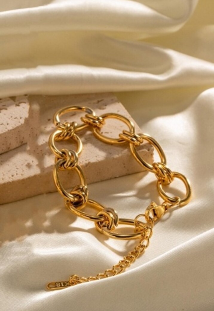 Gouden Statement Chain Armband
