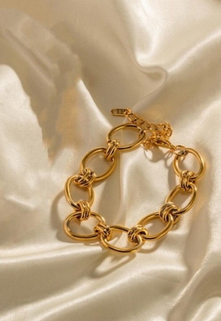 Gouden Statement Chain Armband