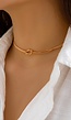 Gouden Ketting met Knoopdetail