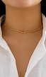 Gouden Ketting met Knoopdetail