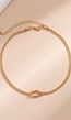 Gouden Ketting met Knoopdetail