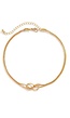 Gouden Ketting met Knoopdetail