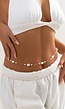 Gouden Heup Bodychain met Parels