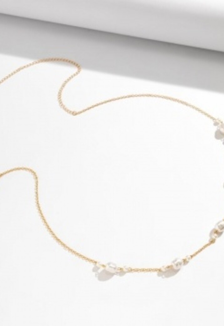 Gouden Heup Bodychain met Parels