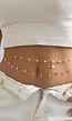 Gouden Heup Bodychain met Vlinders