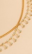 Gouden Heup Bodychain met Strass Steentjes