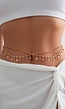 Gouden Heup Bodychain met Sterretjes