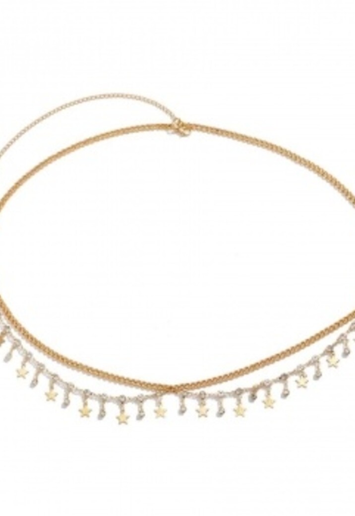 Gouden Heup Bodychain met Sterretjes