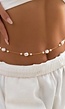 Gouden Heup Bodychain met Parels