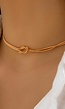 Gouden Ketting met Knoopdetail