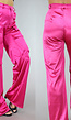 Fuchsia Satijnen Tall Cargo Broek