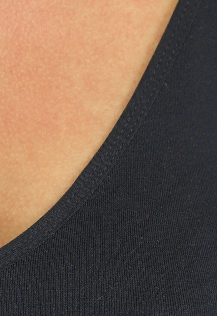 Zwarte Fijngebreide Stretch Bodysuit