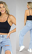 Zwarte Basic Stretch Crop Top
