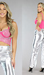 Roze Bustier met Strass Steentjes