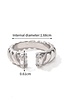 Zilveren Halve Ring met Diamant