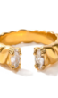Gouden Halve Ring met Diamant