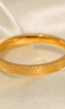 Stainless Gouden Glinsterende Ring 3mm Dikte