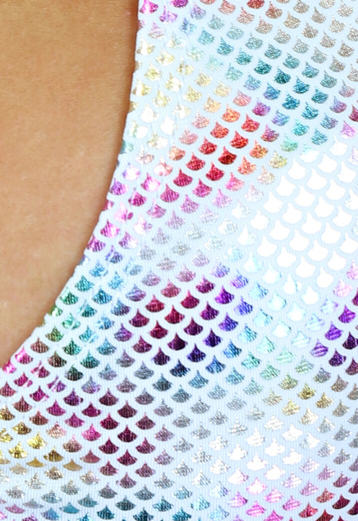 Holografisch Rainbow Beugel Bikinitopje met Padding