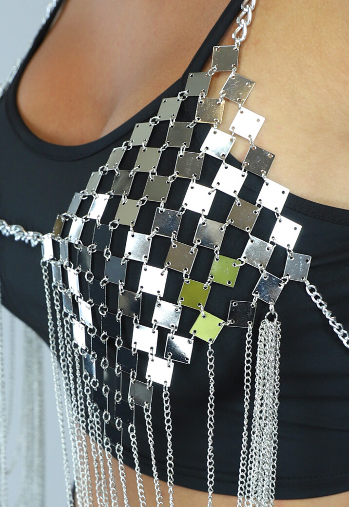 Zilveren Diamond Sexy Bodychain