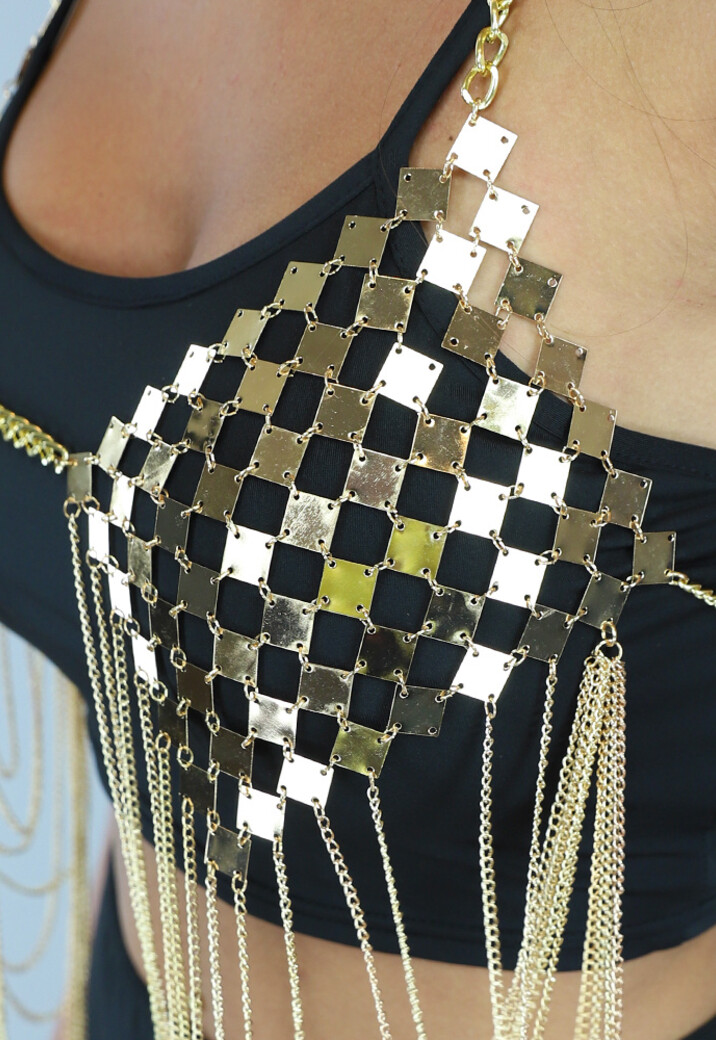 Gouden Diamond Sexy Bodychain