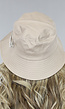 Khaki Bucket Hat met Strass Veiligheidsspeld