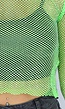 Groene Longsleeve Fishnet Strass Top