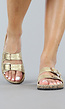 Gouden Sandalen met Gespjes