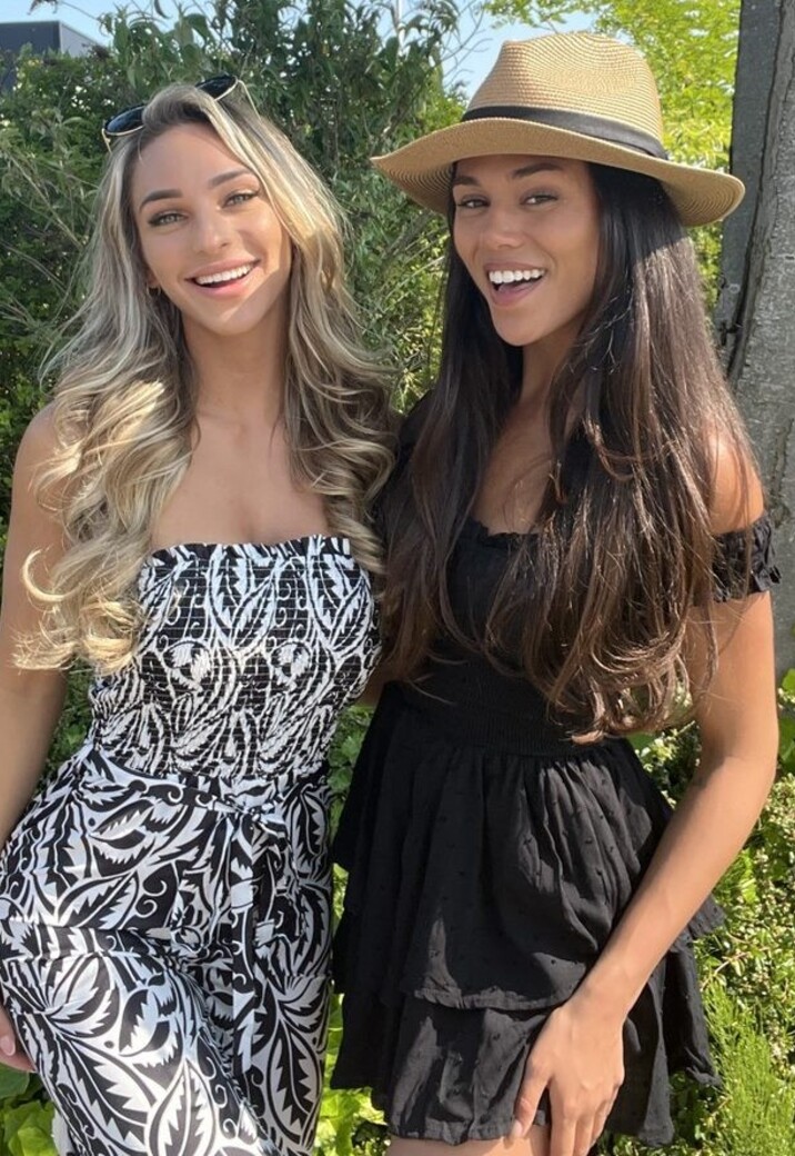 Zwarte Layered Polkadot Off Shoulder Playsuit