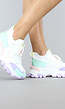 Chunky Multicolor Sneakers met Lila Zool