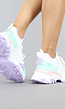 Chunky Multicolor Sneakers met Lila Zool