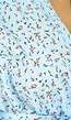 Blauwe Ruffle Playsuit met Bloemenprint
