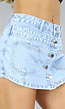 Jeans Look Skort met Zakken