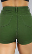 Groene Cargo Skort met Gespdetail