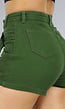 Groene Cargo Skort met Gespdetail