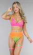 Neon 3-Piece Lingerie Set