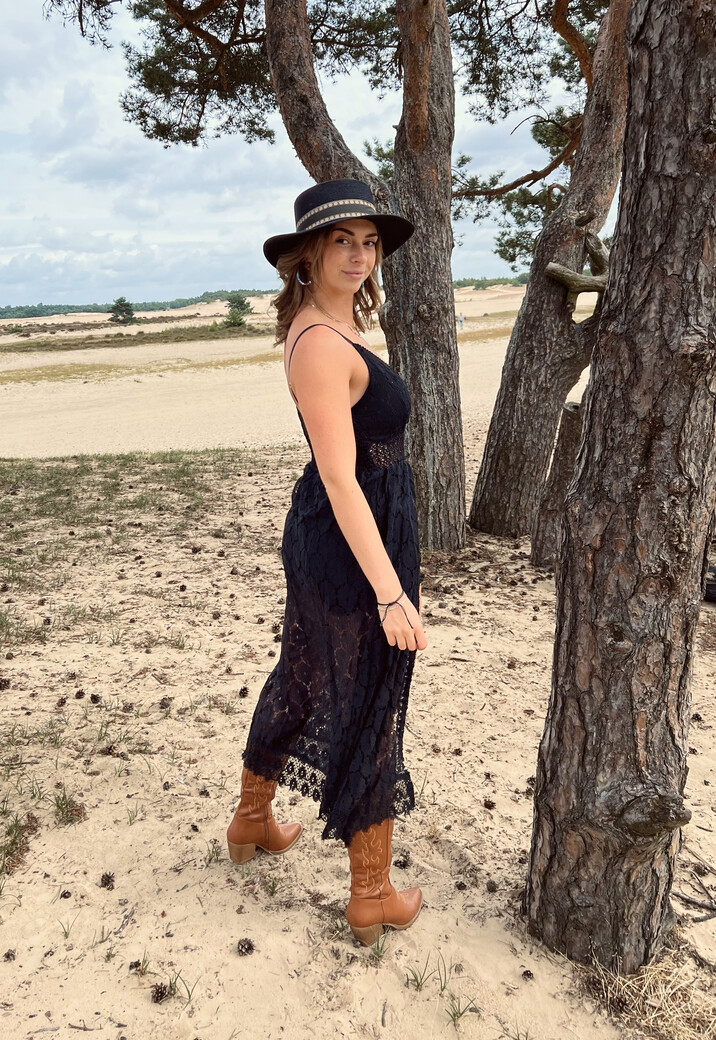 Zwarte Bohemian Ibiza Playsuit