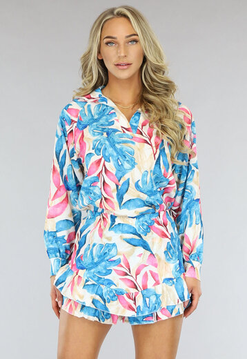 BF2023 Blauwe Bloemen Two Piece