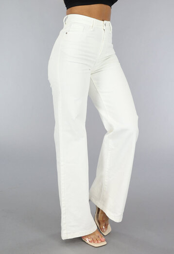NEW1907 Witte Straight Leg Jeans