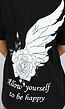 Zwart Vleugel T Shirt