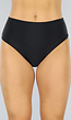 Zwart High Waist Bikinibroekje met Scrunch